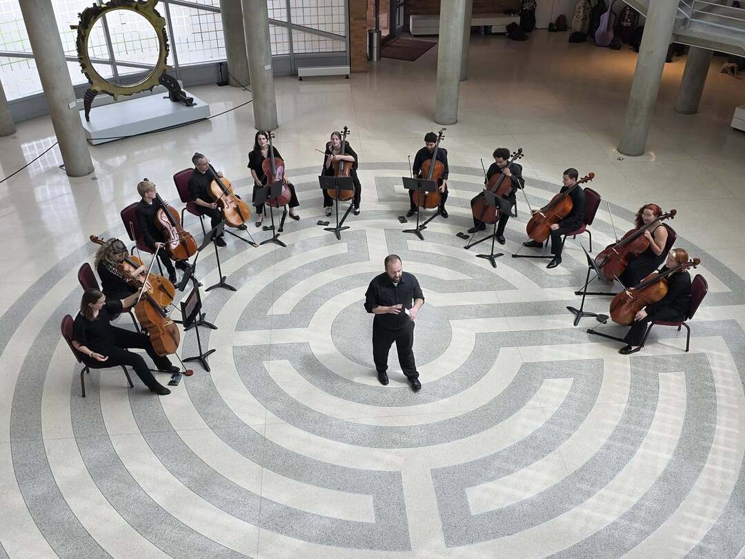 Connor introduces a piece for the 