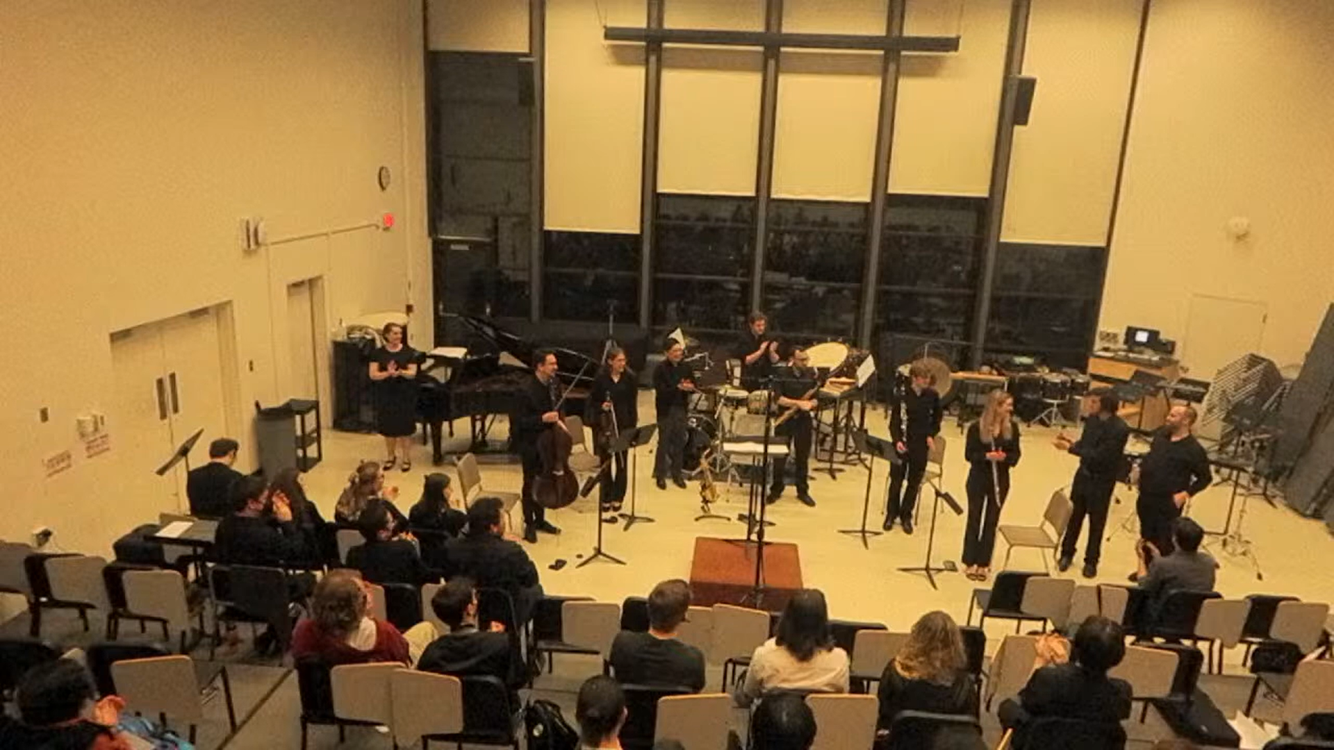 Connor and Hayden Stacki take a bow at the end of the 