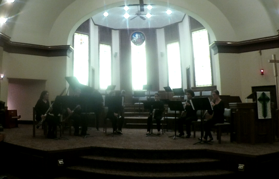 Six double reed players premiere Connor's sextet.