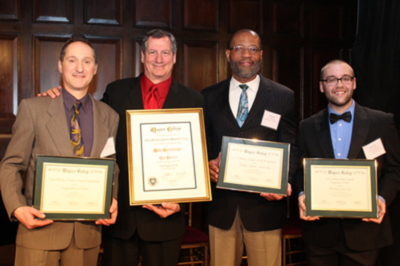 Connor receives a composition award alongside playwrights.