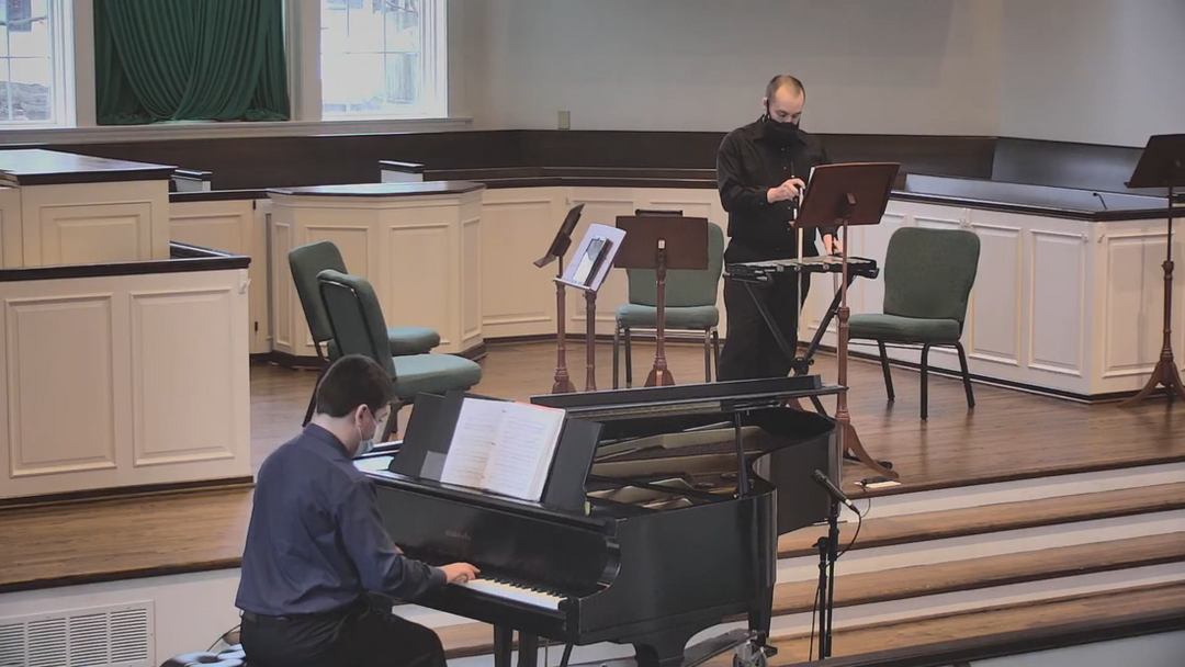 Connor and Ariel Magno da Costa perform Connor's duet.