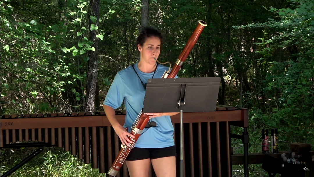 Annalea Milligan performs Connor's solo outside.