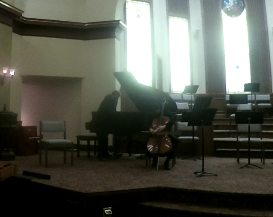 Humay Gasimzade and Otávio Manzano Kavakama interpret Connor's graphic score.