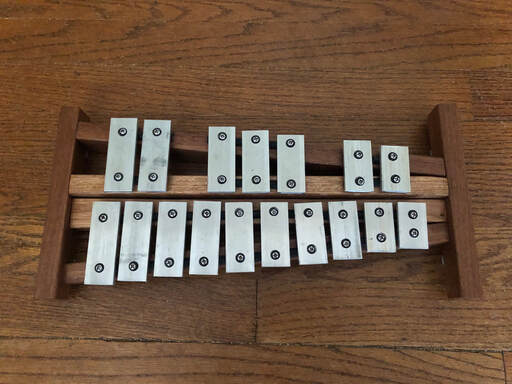 The Piccolo Glockenspiel is a custom-built instrument that has keys from C8 to E9.