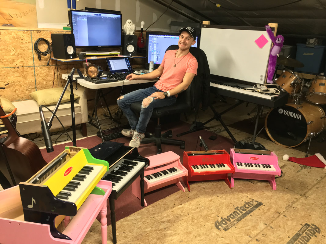 The Expanded Toy Piano on display at the demo recording session of 